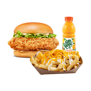 Mede Foods-Glasgow-Top-Restaurant-&-Fast-Food-Chicken-Burger-&-Cheese-Chips-&-500ml-Juice