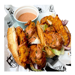 Mede Foods-Glasgow-Top-Restaurant-&-Fast-food-chicken-pakora-Hoagie