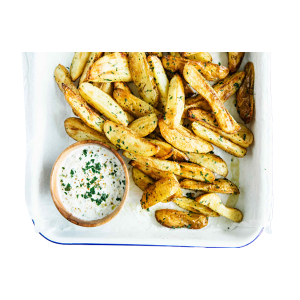 Mede Foods-Glasgow-Top-Restaurant-&-Fast-food-Potato-Wedges-With-Dips