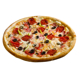 Mede Foods-Glasgow-Top-Restaurant-&-Fast-food-Quattro-Stagioni-_mushroom-ham-green-pepper-pepperoni-pizza