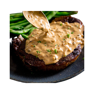 Mede Foods-Glasgow-Top-Restaurant-&-Fast-food-Sirloin-Steak-Peppercorn-Sauce